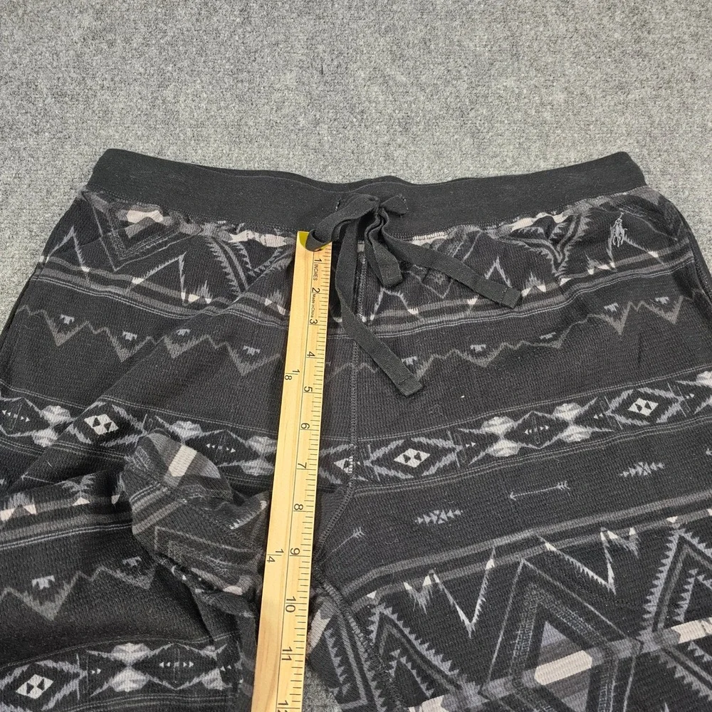 Polo‎ Ralph Lauren Mens Pajama Lounge Pants Black Aztec Print Drawstring XL